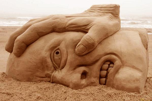 скульптуры из песка